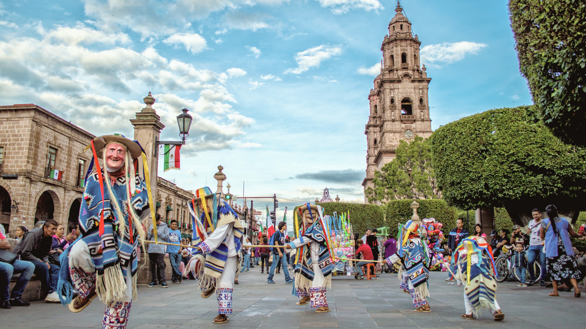 Indigenous celebration, Mexico City