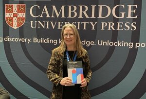 Picture of Dr. Montrul with her award-winning book 