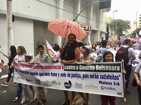 Protesters in Brazil