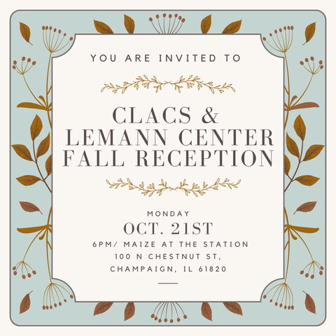 CLACS & Lemann Center Invitation to 2024 Fall Reception