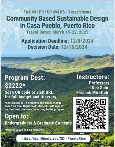 FAA 491 PR / UP 494 KS - Community Based Sustainable Design in Casa Pueblo, Puerto Rico