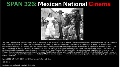 SPAN 326: Mexican National Cinema