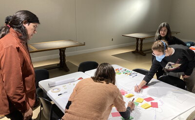 Dr. Lincopi overseeing a collaborative activity.