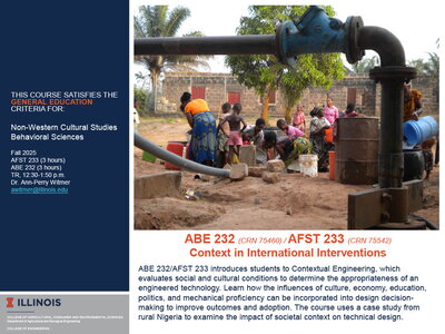 Context in International Interventions course flyer