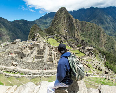 Student in Machu Picchu, Peru