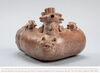 Vessel in the form of an arm, Recuay, 200-700 CE, Northern Highlands, Peru. Earthenware with slip. The Fred Olsen Collection. 1967-29-62.